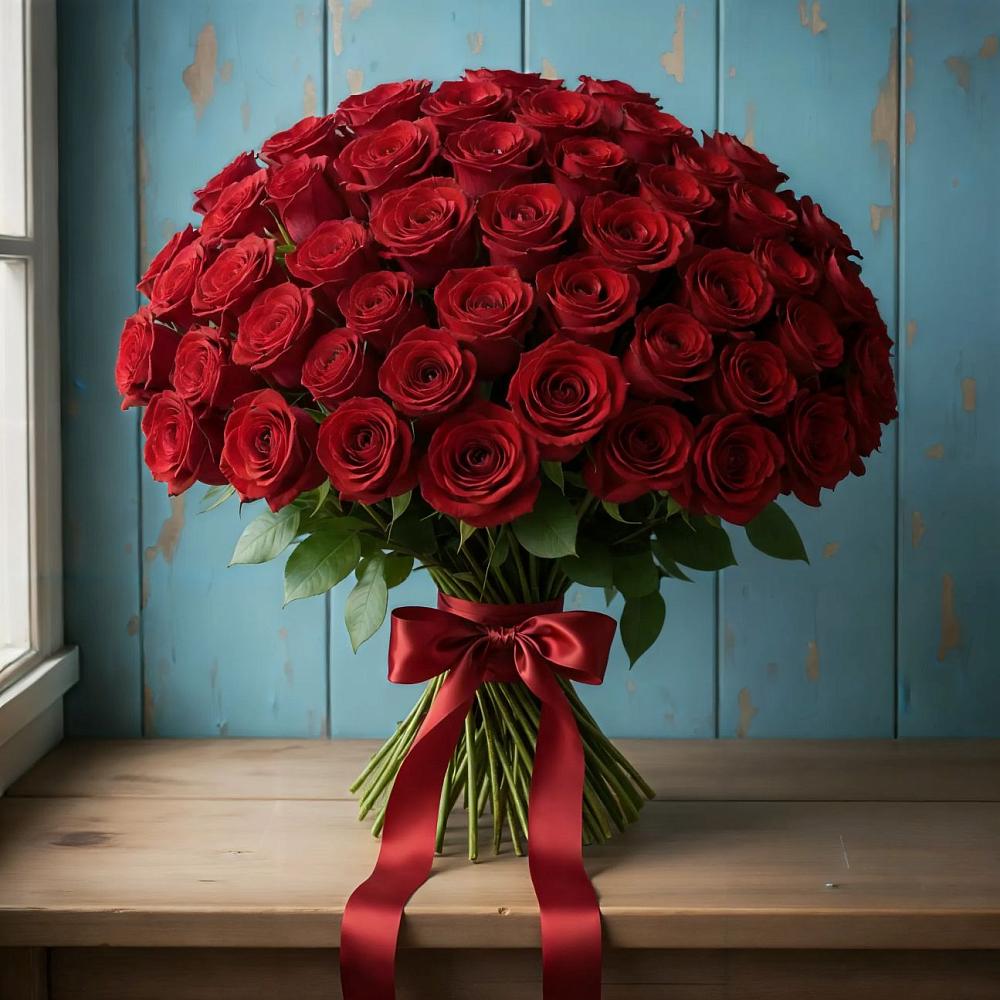 Букет Красные розы Блэк Меджик в Наро-Фоминске