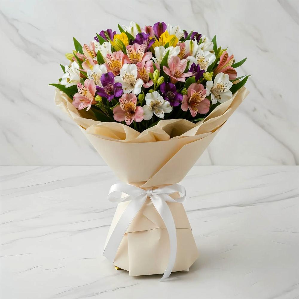 Букет цветов из: Альстромерии в Наро-Фоминске