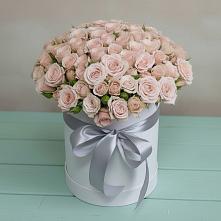 Цветочная композиция из Розы в шляпной коробке #REPLACE_PRED# Наро-Фоминске