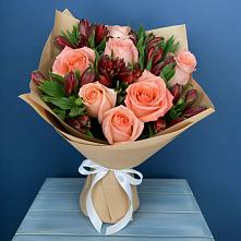 Букет цветов из:  Розы и Альстромерии #REPLACE_PRED# Наро-Фоминске