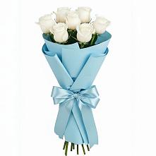 Букет 7 белых роз Проуд в Наро-Фоминске