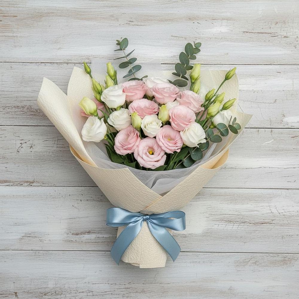 Букет цветов из: Лизиантусы в Наро-Фоминске